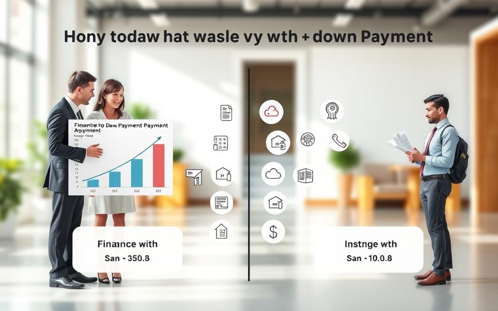 Diferenças entre financiamento com e sem entrada Diferenças entre financiamento com e sem entrada